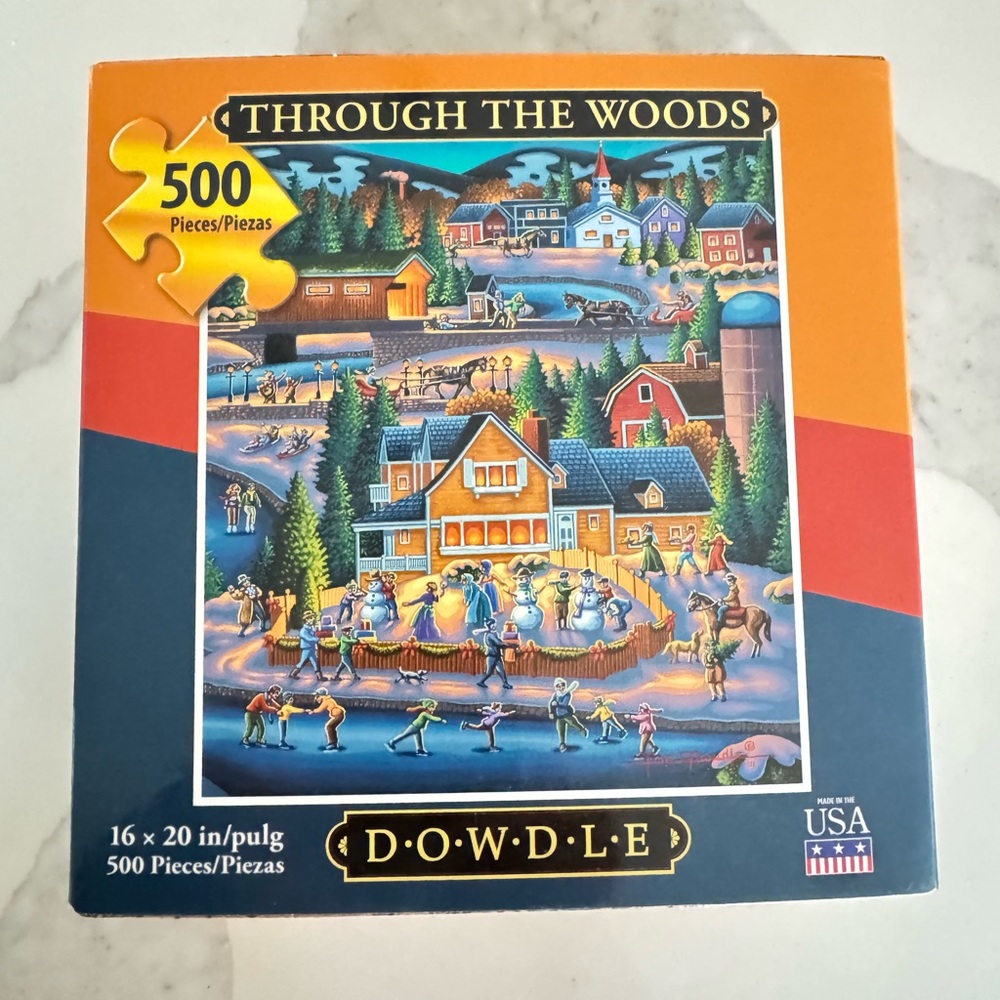 'Through the Woods' 500-Piece Puzzle. Dowdle.Brand New - Unused, Unopened. 16x20